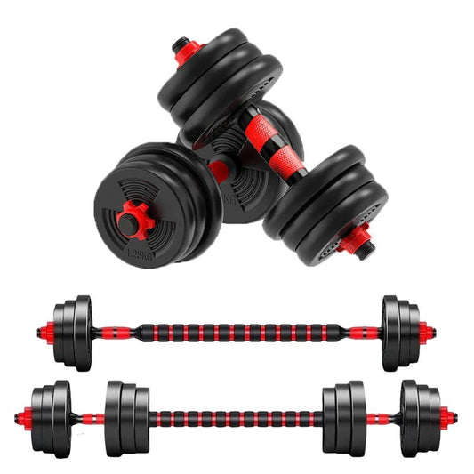 Empowering Adjustable Dumbbell Barbell Set With Anti Slip Grip For Safe Strength Gains - Fitness Gym Workout