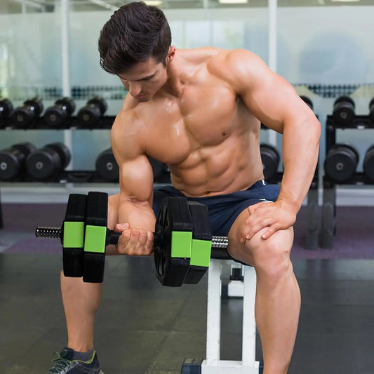 Dynamic Adjustable Dumbbell Set Iron Handle for Custom Strength Training - Fitness Gym Workout