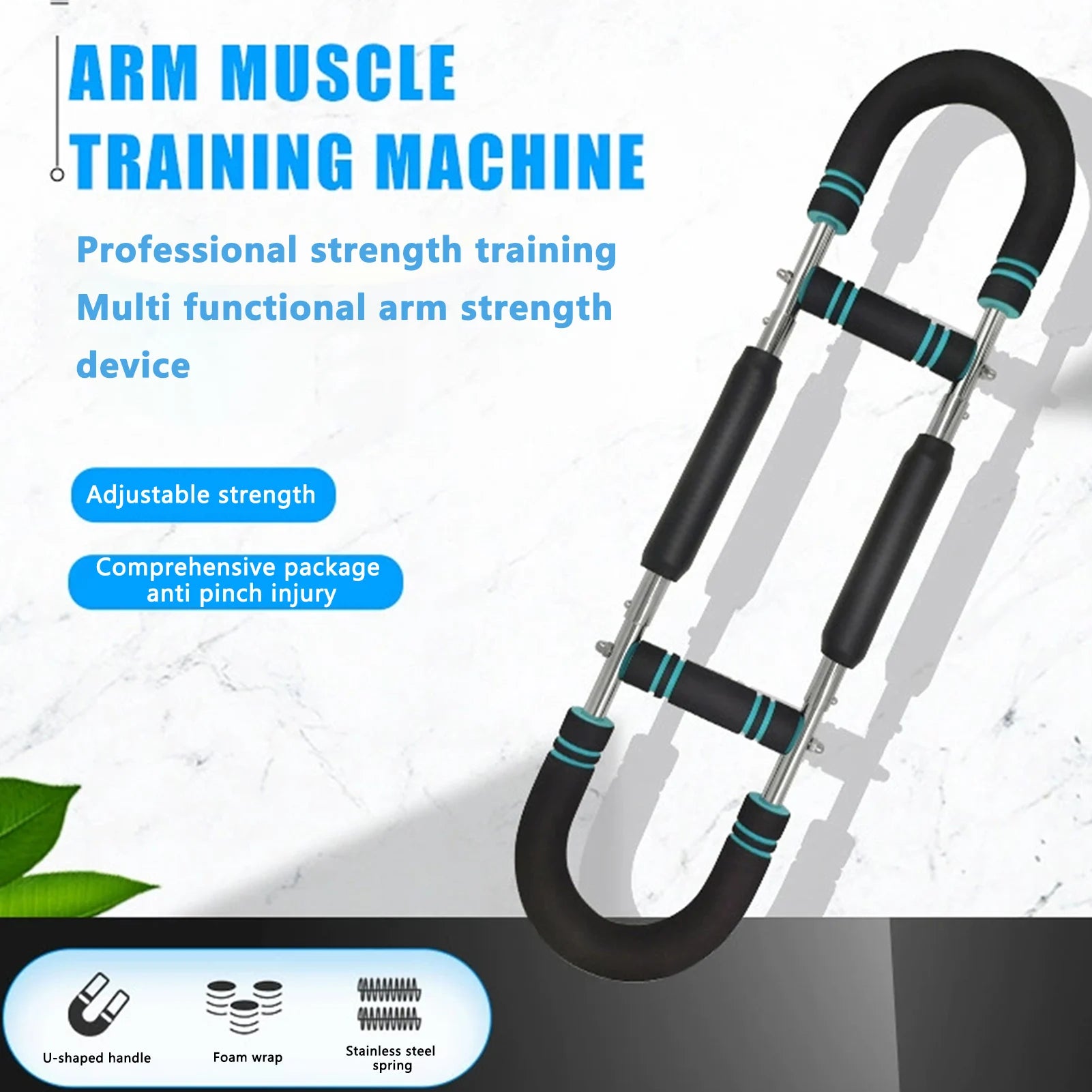 Powerful Arm Trainer Adjustable Twister Bar for Fast Strength Gains - Fitness Gym Workout