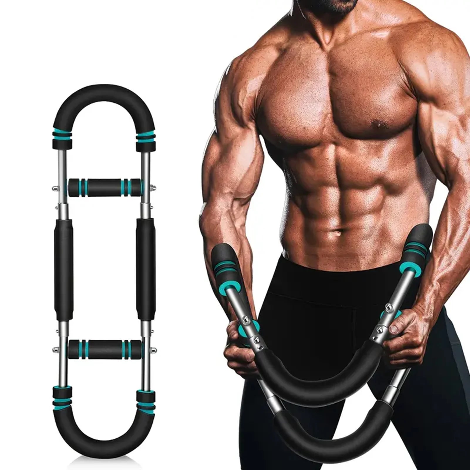 Powerful Arm Trainer Adjustable Twister Bar for Fast Strength Gains - Fitness Gym Workout