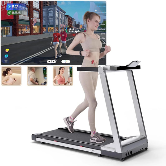 Powerful Foldable Treadmill with Adjustable Incline Boosts Fitness - Fitness Gym Workout
