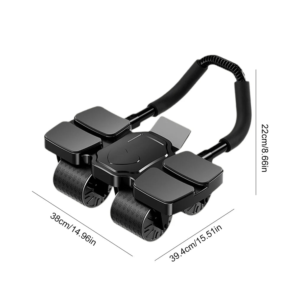 Powerful Ab Roller Wheel With Automatic Rebound For Faster Results - Fitness Gym Workout