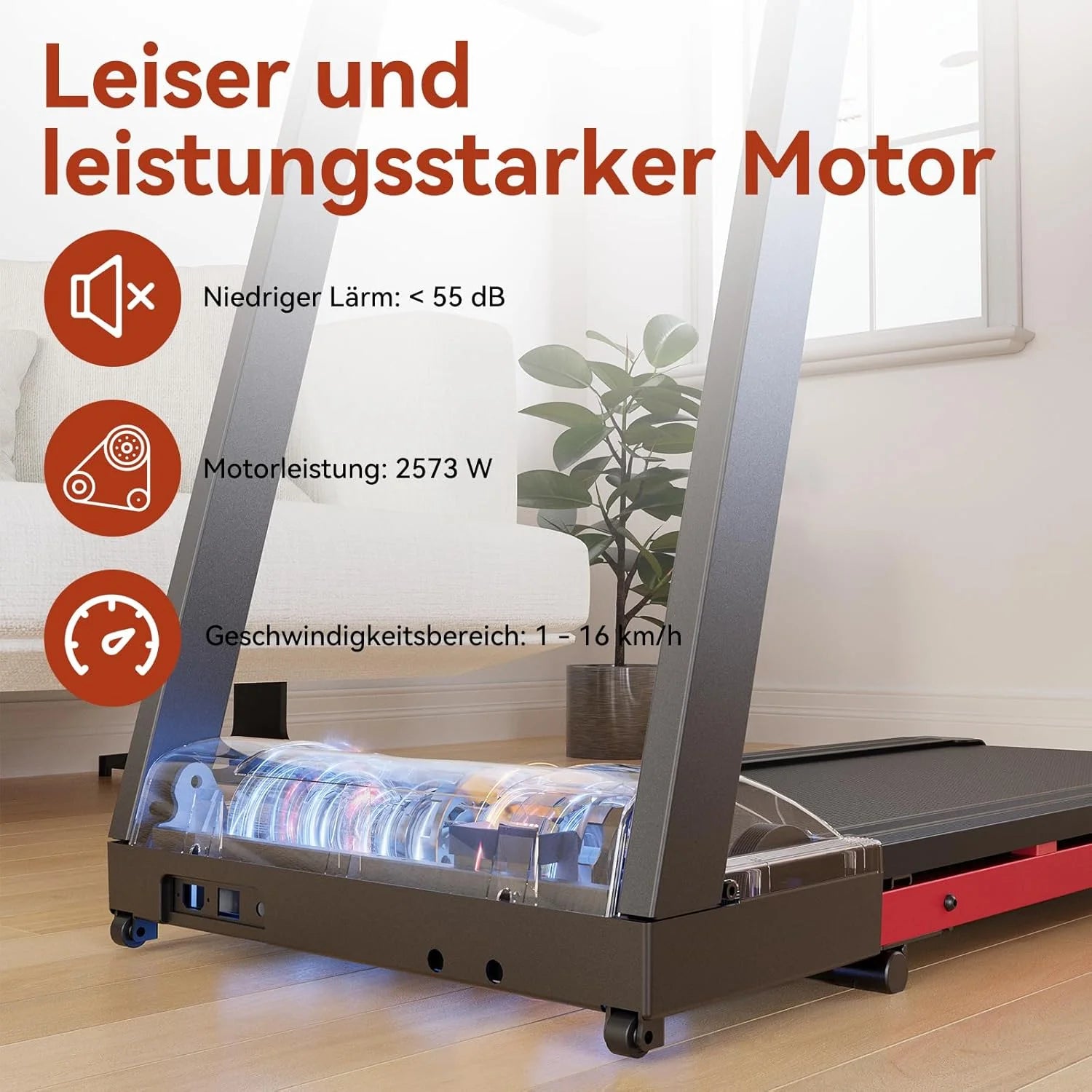 Powerful Foldable Treadmill with Adjustable Incline Boosts Fitness - Fitness Gym Workout