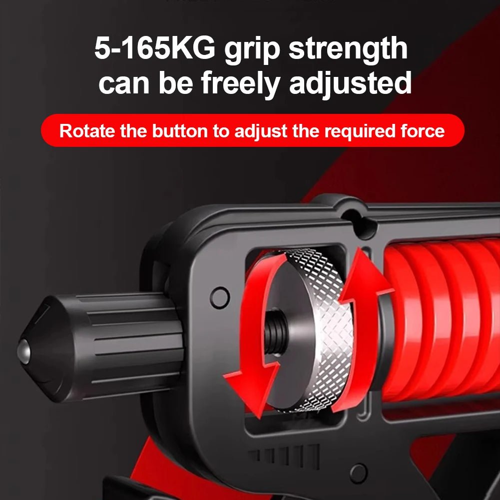 Powerful Adjustable Hand Grip Strengthener With Built In Counter Boosts Muscle - Fitness Gym Workout