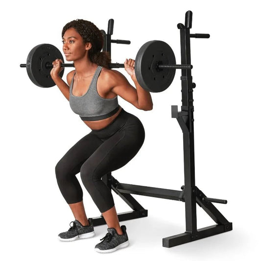 Dynamic Adjustable Squat Rack With Custom Heights Boosts Strength - Fitness Gym Workout