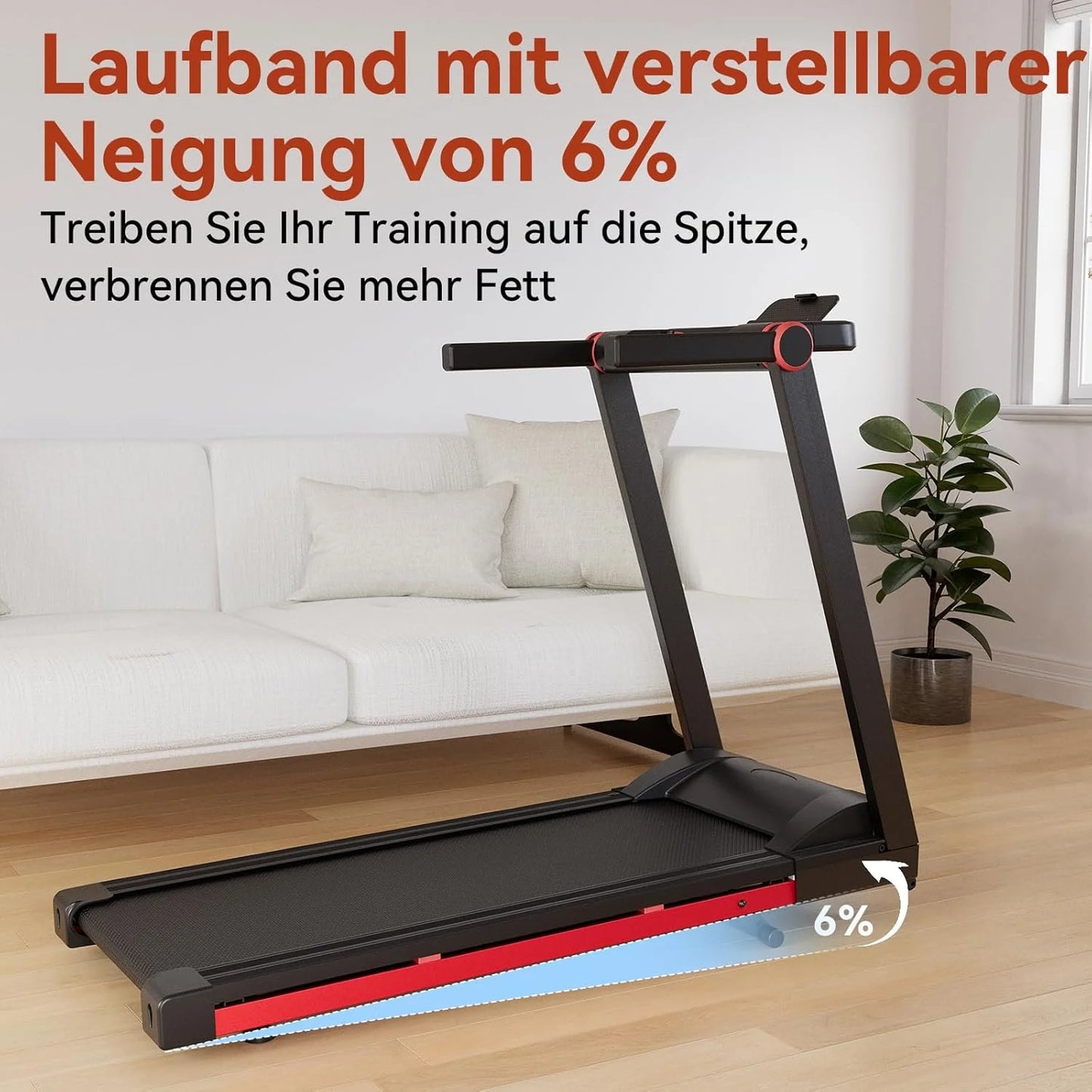 Powerful Foldable Treadmill with Adjustable Incline Boosts Fitness - Fitness Gym Workout